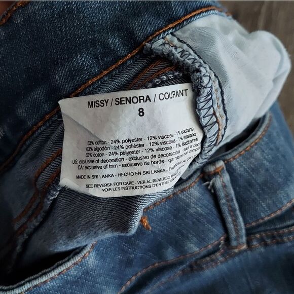 Gloria Vanderbilt Jeans Womens Size 8 Denim Stretch Skimmer Slimming - Picture 4 of 7